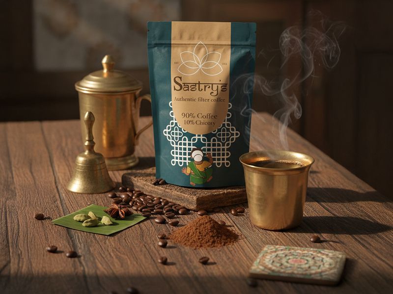 Brahmi Coffee Roasters coffee packaging