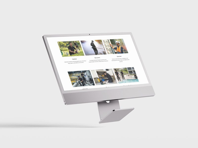 Isha V website mockup
