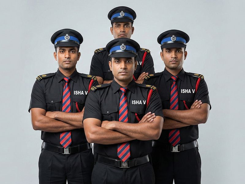 Isha V security guards