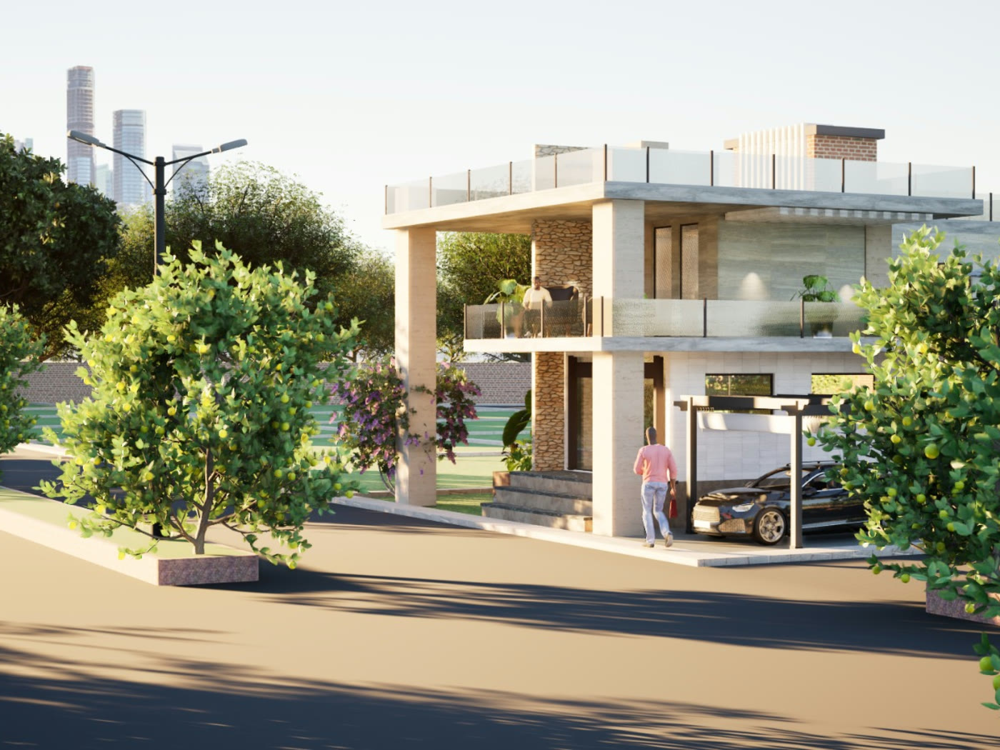 Paavani 3D exterior and landscape renders